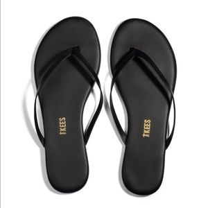 TKEES Black Flip Flops